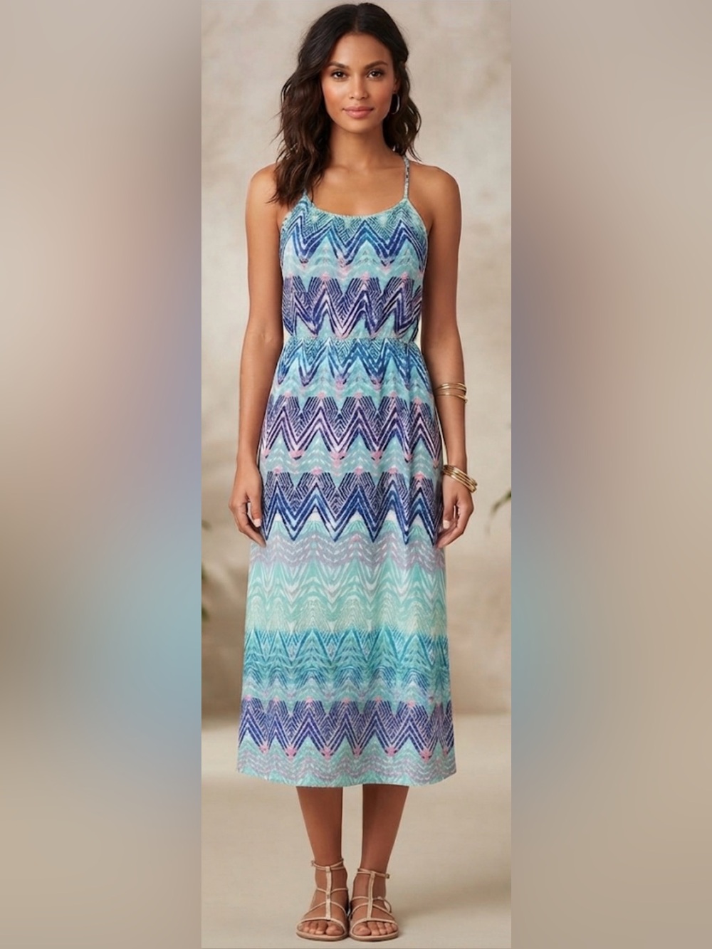 Charlotte Russe Chevron Maxi Dress